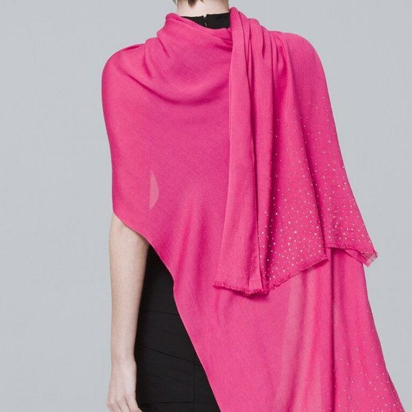 WHBM hot pink Studded Wrap - Picture 2 of 5